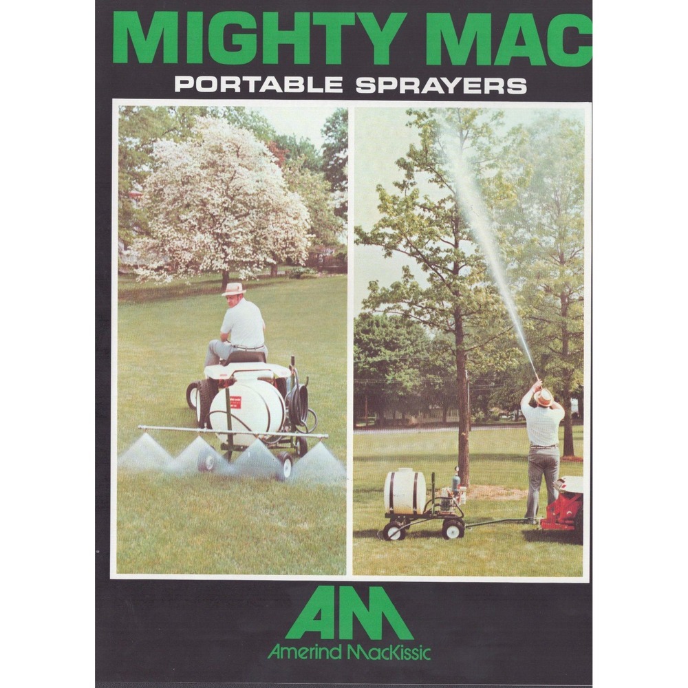 Vintage Amerind MacKissic Mighty Mac Portable Sprayers Sales Brochure PS 512